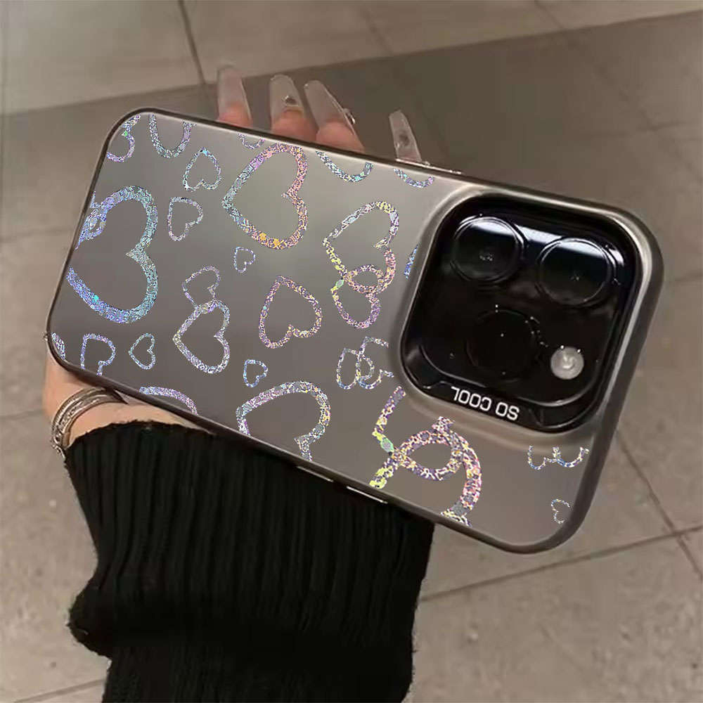 Apple Iphone 15 Pro Max - Funda con estampado de corazones de