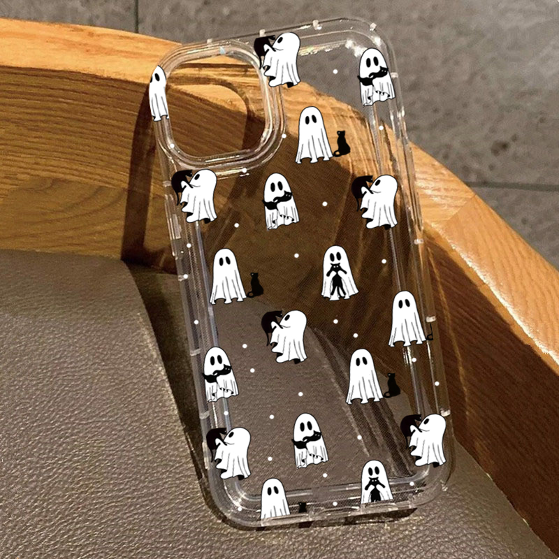 Apple Iphone 15 Pro Max - Funda transparente con estampado de fantasma