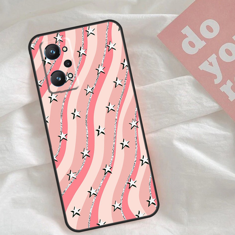 Funda rosa con diseño de estre - Realme C67 reseña y precio